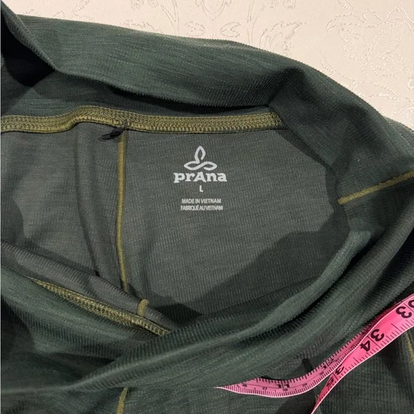 Prana Leggings in Forest Green and Mauve - Picture 7 of 9